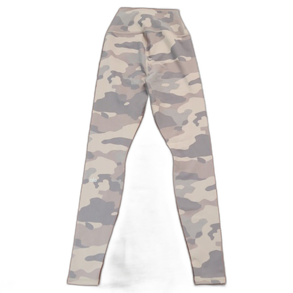 Alo High-Waist Vapor Legging, Putty Camouflage, Size XXS - Picture 4 of 9